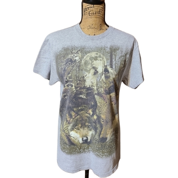 Hudson Creek Other - 𝅺HUDSON Creek | Grey Wolf T-shirt
